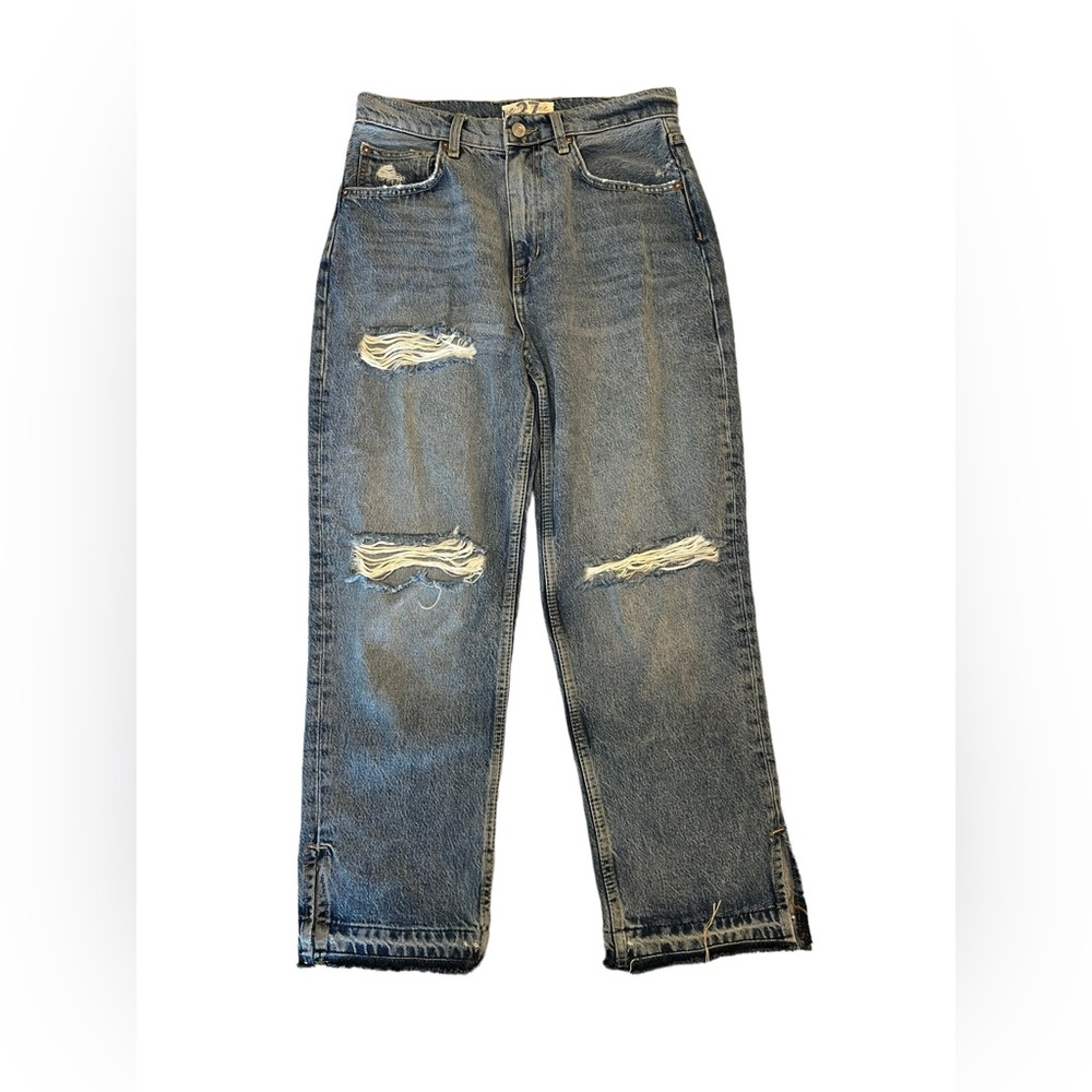 Free People We The Free Size 27 Womens‎ Denim Ripped Distressed Bootcut Jeans